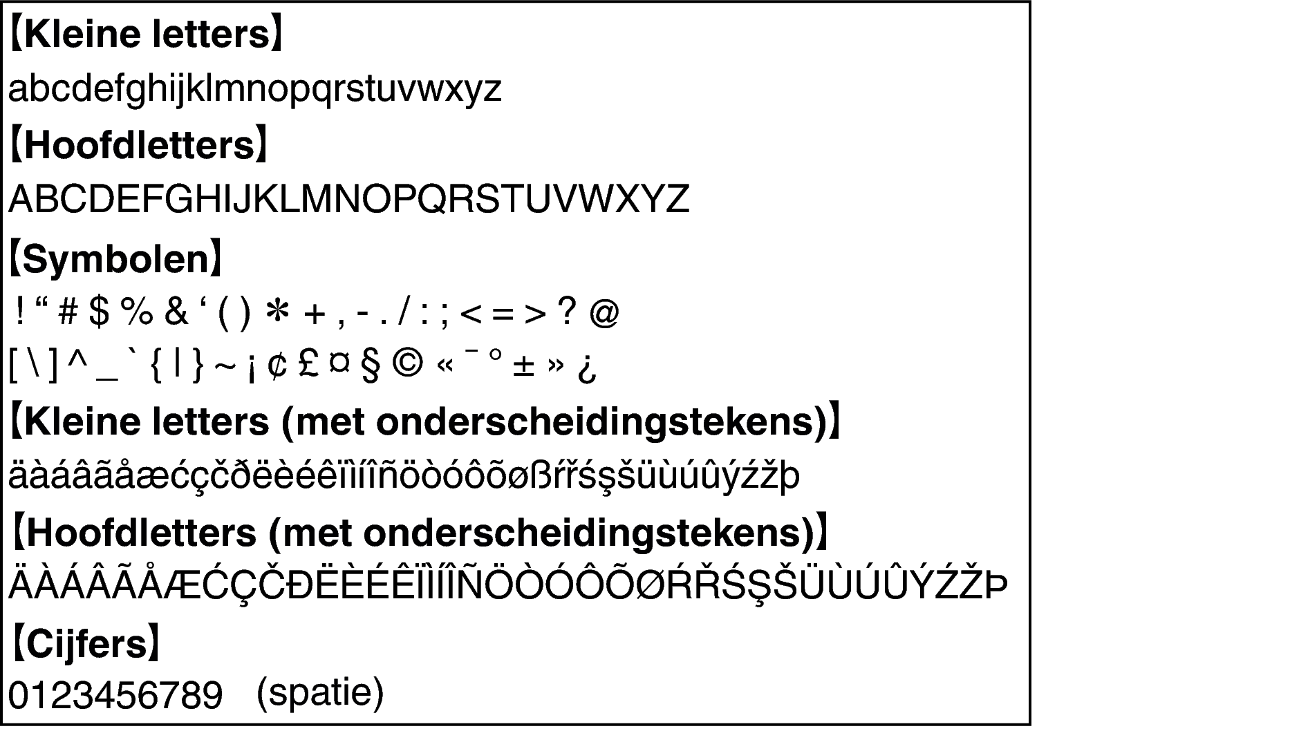 Character code2 ND8006